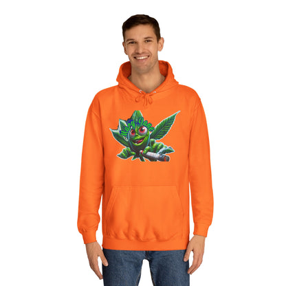 Unisex College Hoodie with Playful Leaf Design, Trendy Sweatshirt for Students, Eco-friendly Apparel, Gift for Graduates, Relaxed [...]-Mary Jane 2025