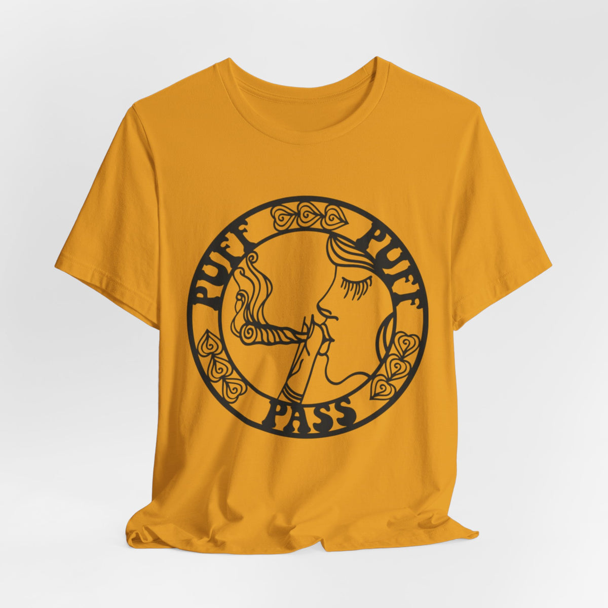 Puff Puff Pass T-Shirt – Funny Stoner Graphic Tee | Retro Smoking Humor Shirt Printify