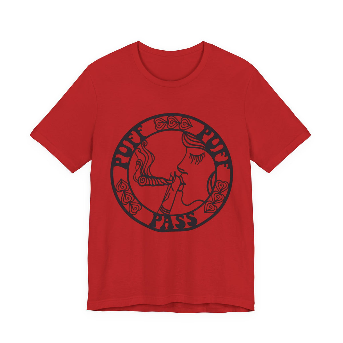Puff Puff Pass T-Shirt – Funny Stoner Graphic Tee | Retro Smoking Humor Shirt Printify