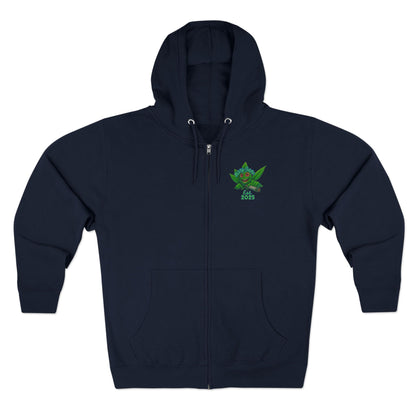 Stoner King Zip Hoodie - Trendy Unisex Hoodie for Chill Vibes, Perfect for Parties, Gifts, 420 Celebrations, Comfortable Layering