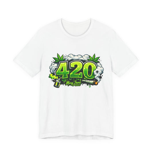 420 Graffiti Streetwear Shirt – Bold Neon Urban Cannabis Culture Tee – Festival & Stoner Gift