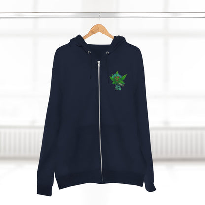 Stoner King Zip Hoodie - Trendy Unisex Hoodie for Chill Vibes, Perfect for Parties, Gifts, 420 Celebrations, Comfortable Layering