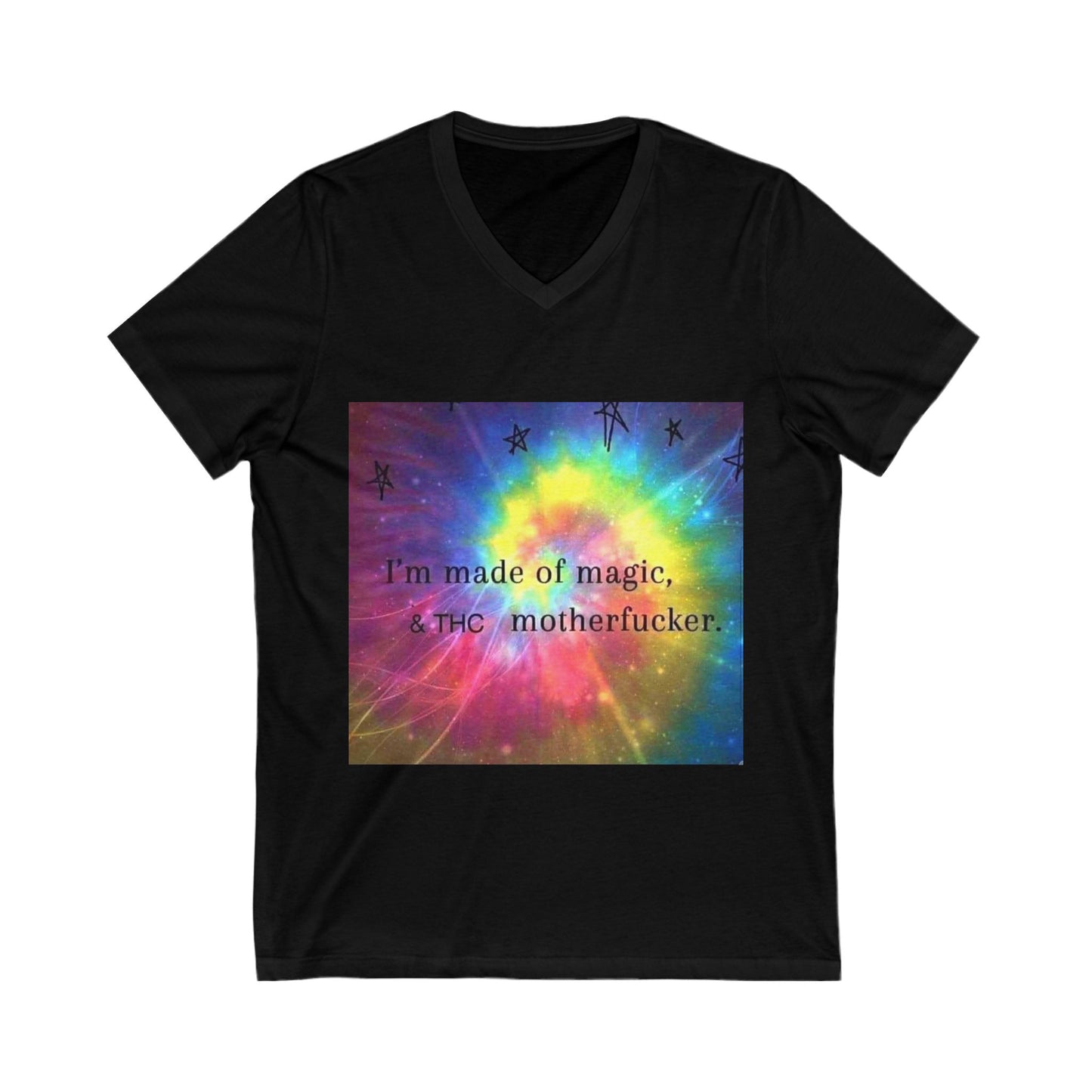 Magic V-Neck Tee | Unisex Jersey Short Sleeve Tee, Inspirational Shirt, Funny Gift, Unique Apparel, Fun Fashion-Mary Jane 2025