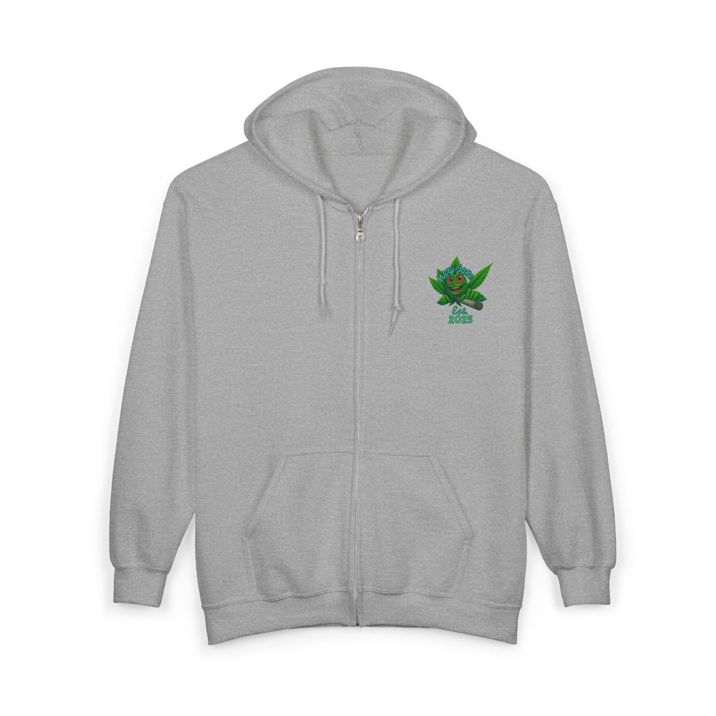 If Smoking Is a Sin Zip-Up Hoodie – Neon Cannabis Leaf Streetwear Jacket