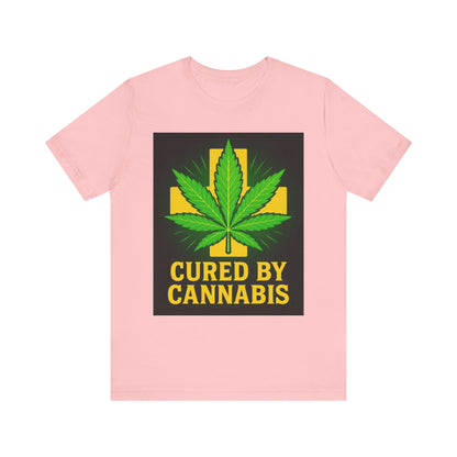 Cured by Cannabis Tee, Unisex Jersey Short Sleeve Shirt for Cannabis Lovers, Gift for Stoners, Cannabis Awareness Tee, Relaxed Fit [...]